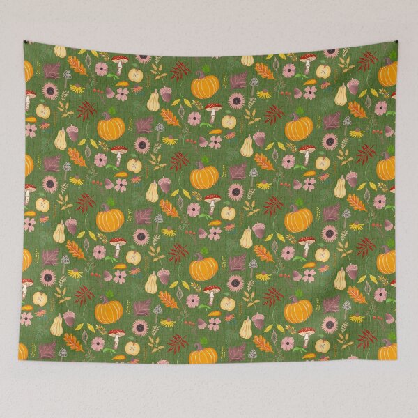 Item preview, Pumpkin patch pattern  designed and sold by Papergrape.