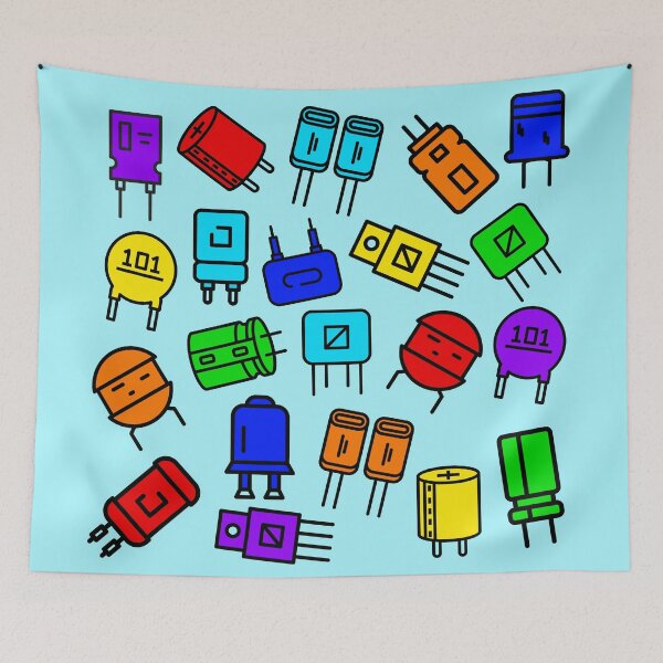 Item preview, Colorful electronic components designed and sold by EngineersArt.