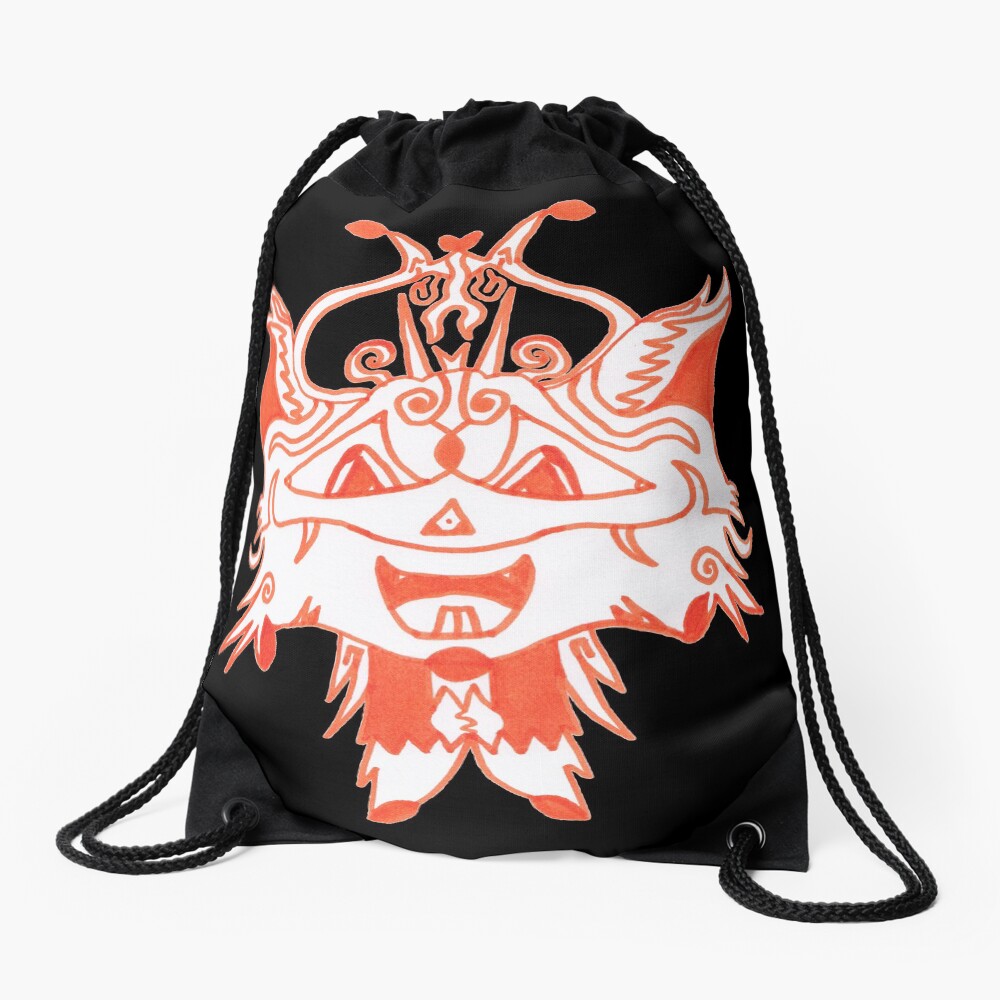 #41 |☽| Fancy Fox Face [Best Of 2019] Drawstring Bag