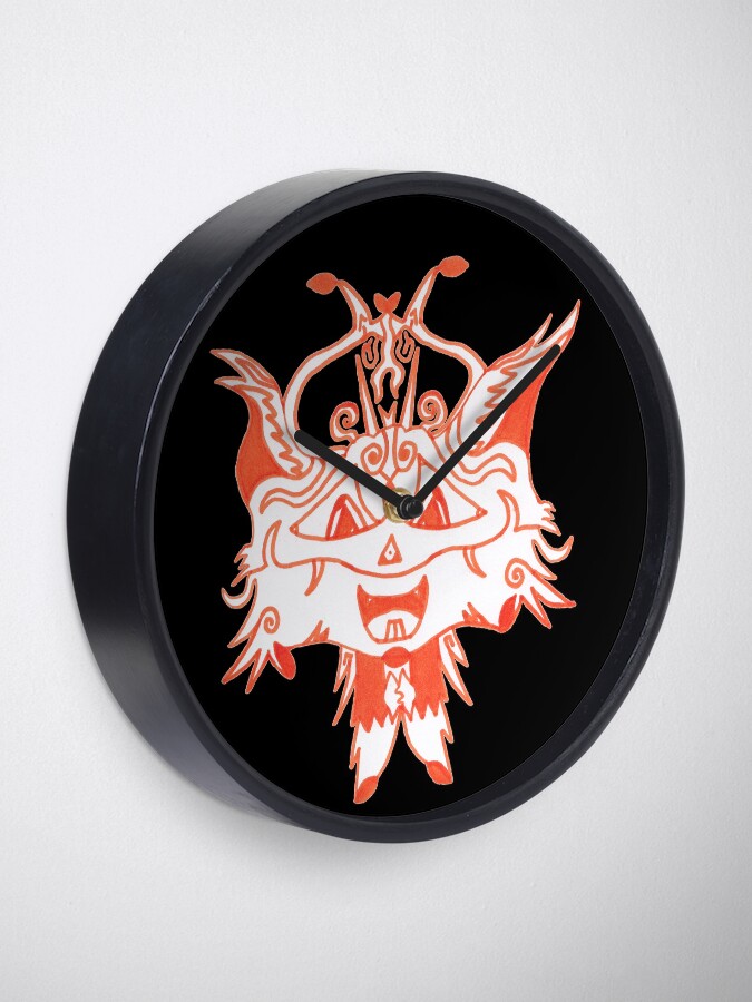 Alternate view of #41 |☽| Fancy Fox Face [Best Of 2019] Clock