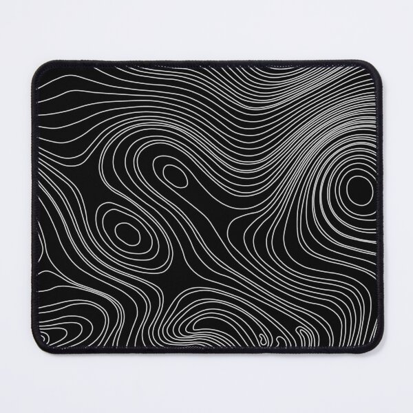 Item preview, Topology Map Pattern - Silver on Black designed and sold by bunbun369.