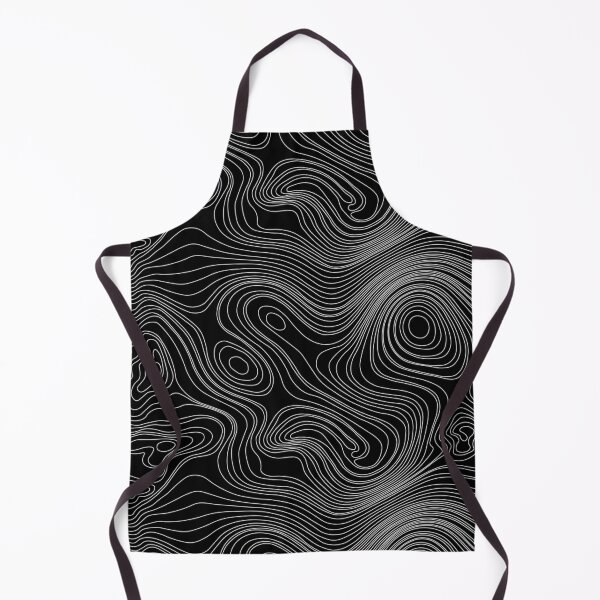 Item preview, Topology Map Pattern - Silver on Black designed and sold by bunbun369.
