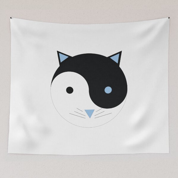 Item preview, Blue Kitty Yin Yang designed and sold by mlswig.