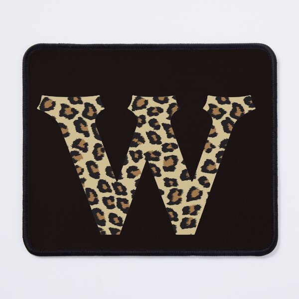 Item preview, Letter W Leopard Cheetah Monogram Initial designed and sold by SqueakyRicardo.
