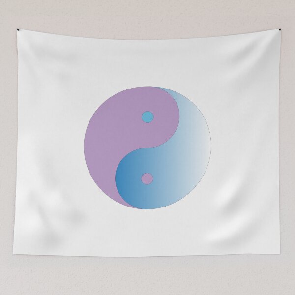 Item preview, Blue purple yin yang designed and sold by mlswig.