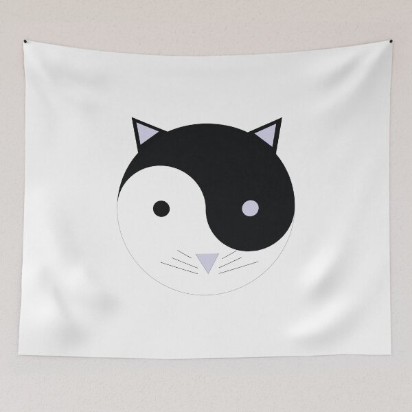 Item preview, Periwinkle Kitty Yin Yang designed and sold by mlswig.
