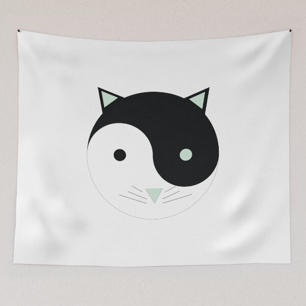 Item preview, Green Kitty Yin Yang designed and sold by mlswig.