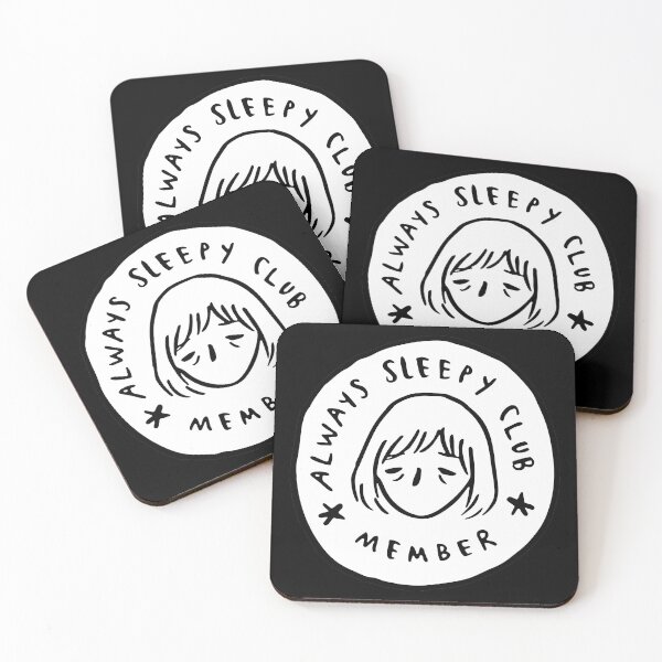 Item preview, Always sleepy club member white and black designed and sold by CHVRDesing.