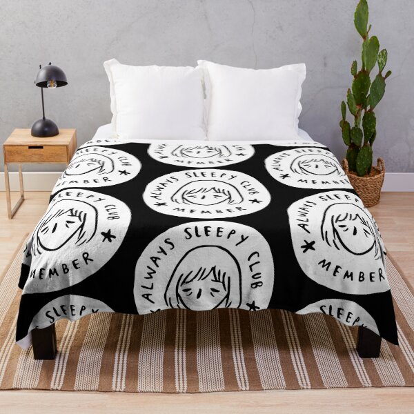 Item preview, Always sleepy club member white and black designed and sold by CHVRDesing.