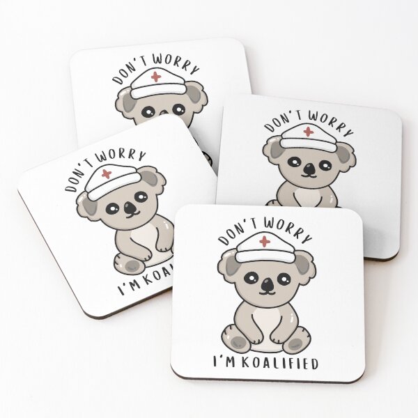 Item preview, I'm Koalified Pun | Nursing, Medical, Funny Science designed and sold by art-byrachel.