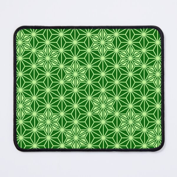 Item preview, Japanese Asanoha Pattern, Emerald and Lime Green designed and sold by Marymarice.