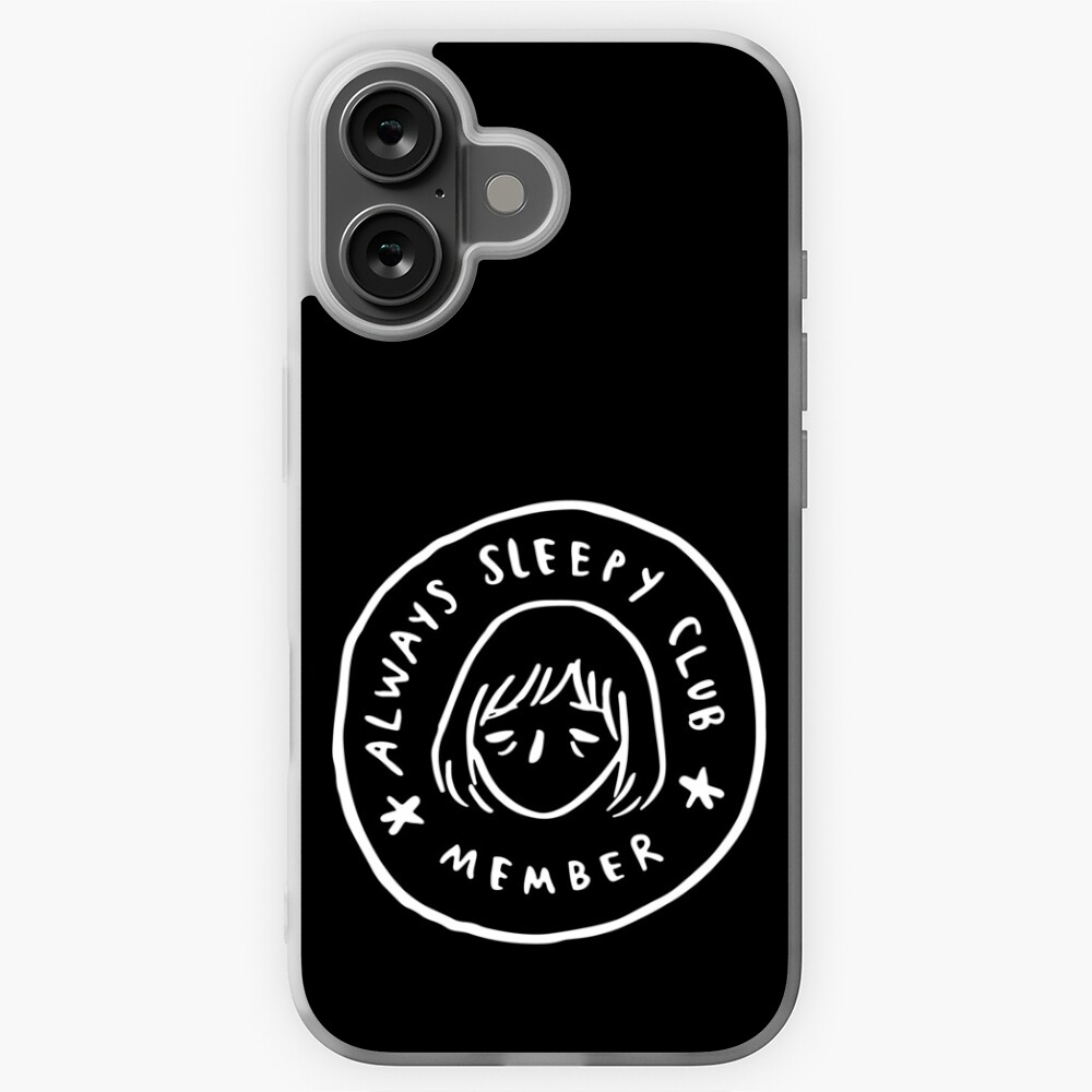 Always sleepy club member white outline Sticker