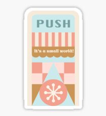 Small World Trash Can Design Sticker