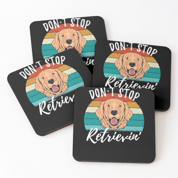 Item preview, Retro Don't Stop Retrievin' Golden Retriever designed and sold by Zurickdesigns.