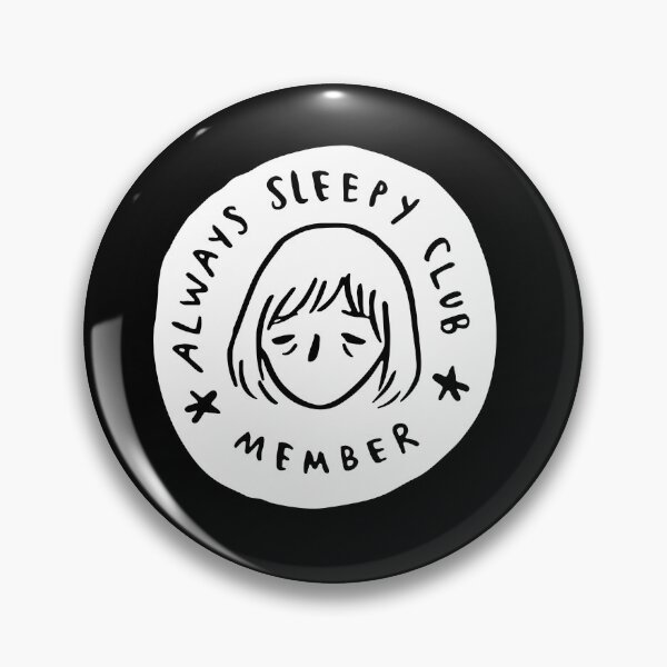 Item preview, Always sleepy club member white silhouette designed and sold by CHVRDesing.