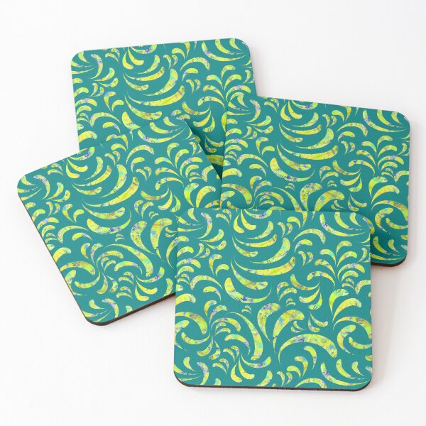 Item preview, Bright Truth Swirls on Teal Repeat 5748 designed and sold by Art in My Loft.