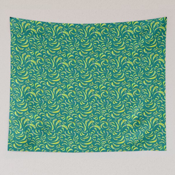 Item preview, Bright Truth Swirls on Teal Repeat 5748 designed and sold by Art in My Loft.