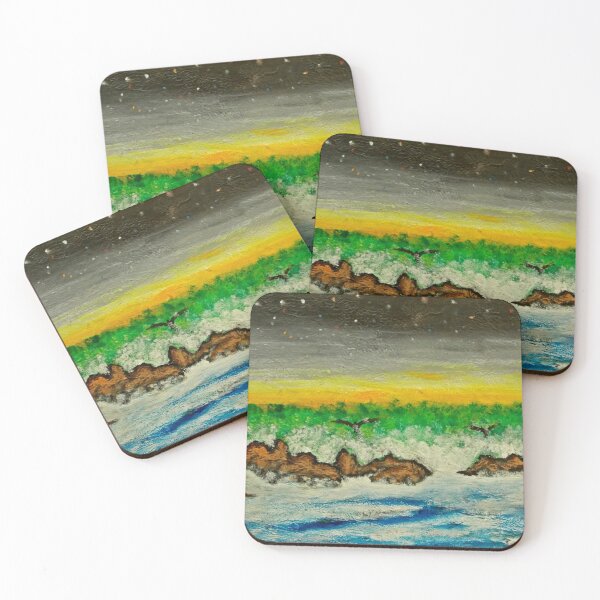 Item preview, Birds in evening waterfall mist designed and sold by George Hutton Hunter.