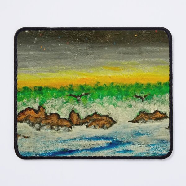 Item preview, Birds in evening waterfall mist designed and sold by George Hutton Hunter.