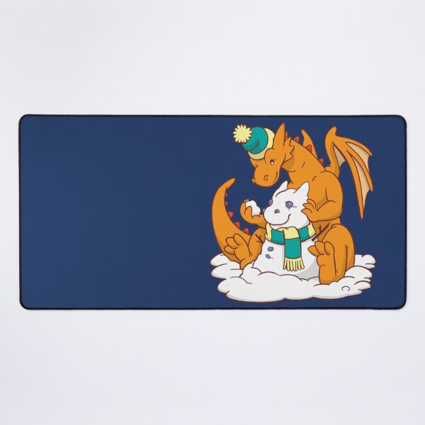 Dragon's Snow Day Desk Mat