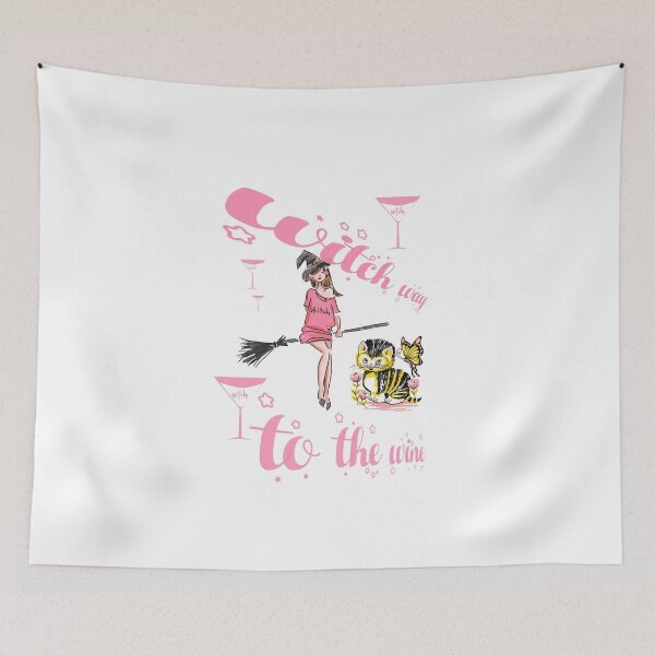 Item preview, witch way to the wine class designed and sold by Tipsy24.