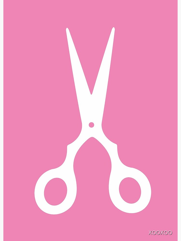 Pink Scissors | Art Board Print
