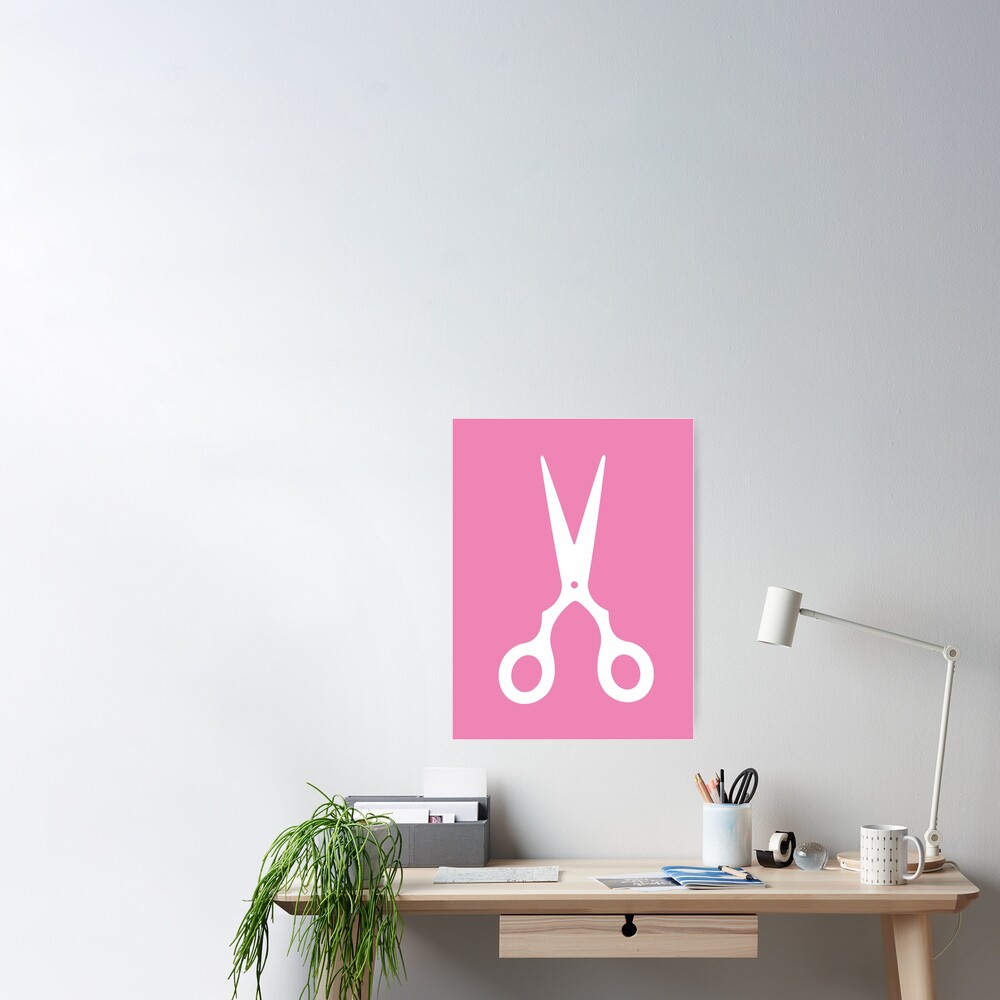 Pink Scissors Sticker for Sale by XOOXOO