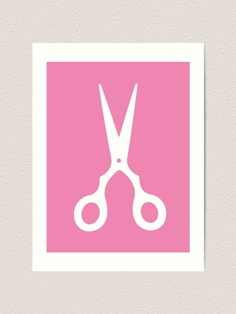 pink scissors clipart