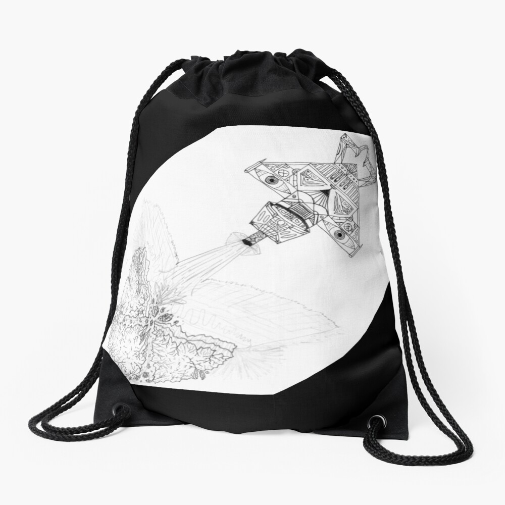 M.I. #3 |☽| Asteroidestroya Drawstring Bag