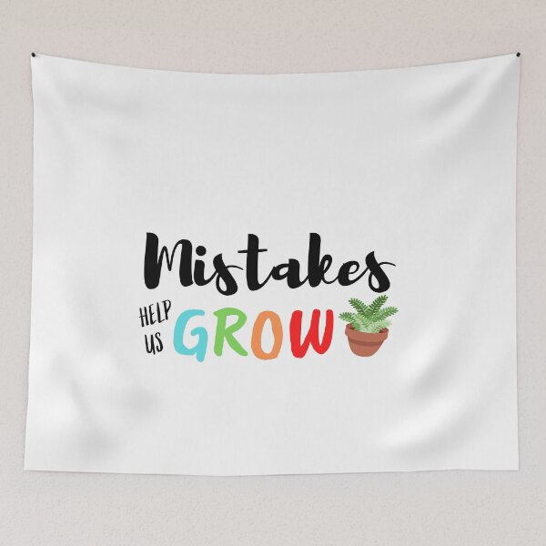 Item preview, Mistakes Help Us Grow Teacher Student Motivational designed and sold by Sutra-Lotus-Co.