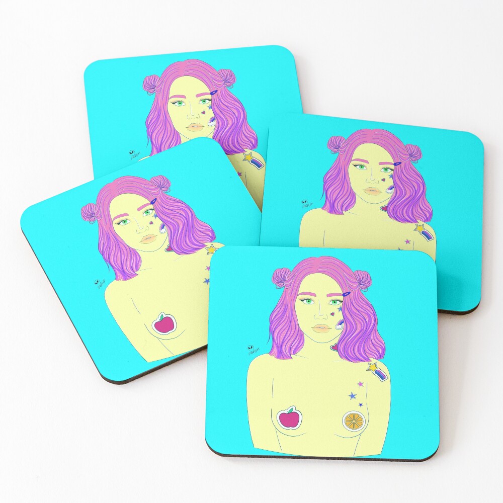 Item preview, Coasters (Set of 4) designed and sold by RetroAlien.
