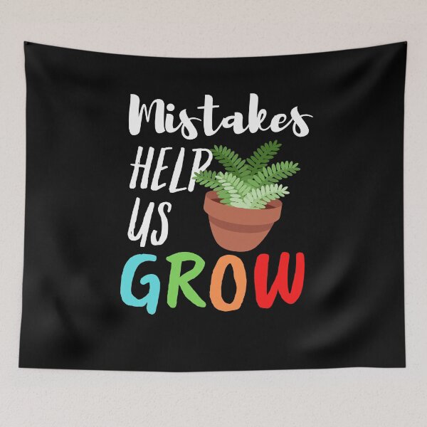 Item preview, Mistakes Help Us Grow Teacher Student Motivational designed and sold by Sutra-Lotus-Co.