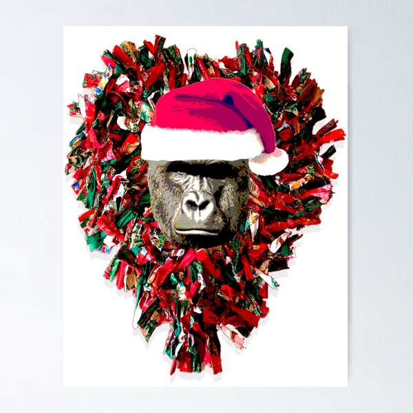 Item preview, harambe christmas wreath christmas shirt designed and sold by earlstevens.
