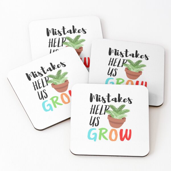 Item preview, Mistakes Help Us Grow Student Teacher Motivational designed and sold by Sutra-Lotus-Co.