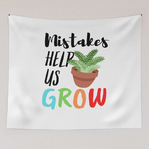 Item preview, Mistakes Help Us Grow Student Teacher Motivational designed and sold by Sutra-Lotus-Co.