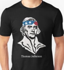 Präsident Thomas Jefferson American Patriot Vintage Slim Fit T-Shirt