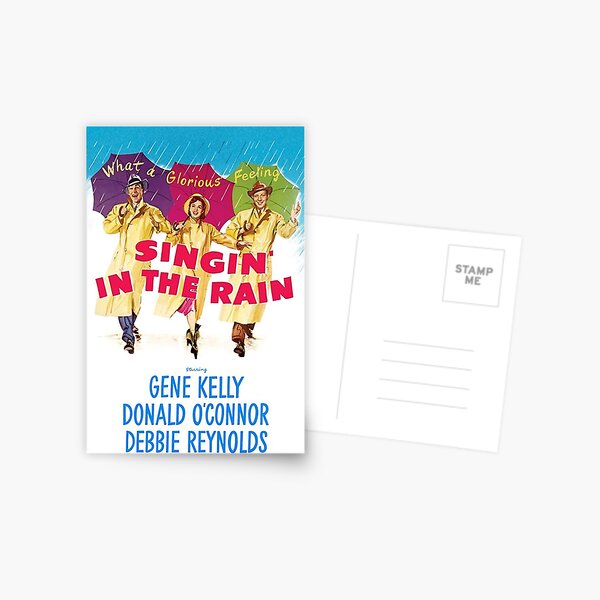 Singing in the rain Postcard