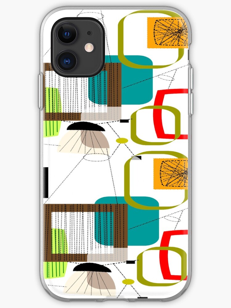 Eames Era Starbursts and Globes 3 (bkgrnd) iPhone 11 case Eames Era Starbursts and Globes 3 (bkgrnd) iPhone 11 case