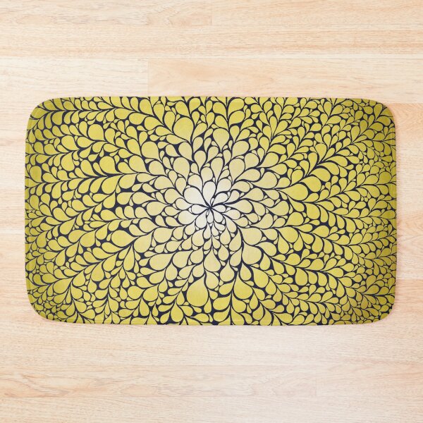 Item preview, Meditative Design of Droplets in Illuminating Yellow Glow designed and sold by nabeArtist.