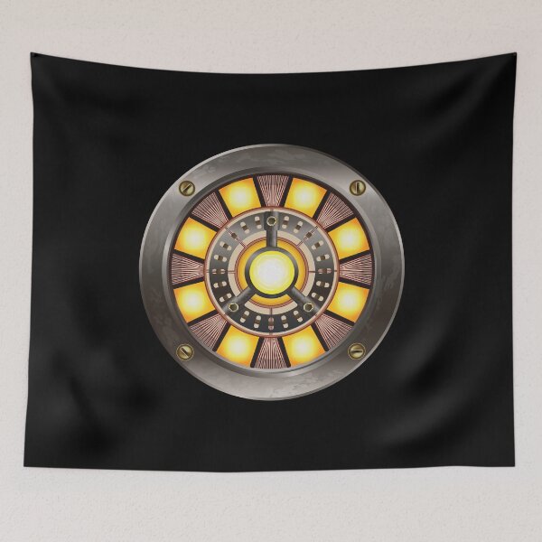 Item preview, Retro Steampunk Iron Man Arc Reactor designed and sold by Petrol Blue.