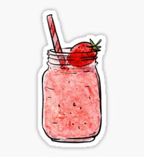 ERDBEERE-SMOOTHIE-AUFKLEBER Sticker