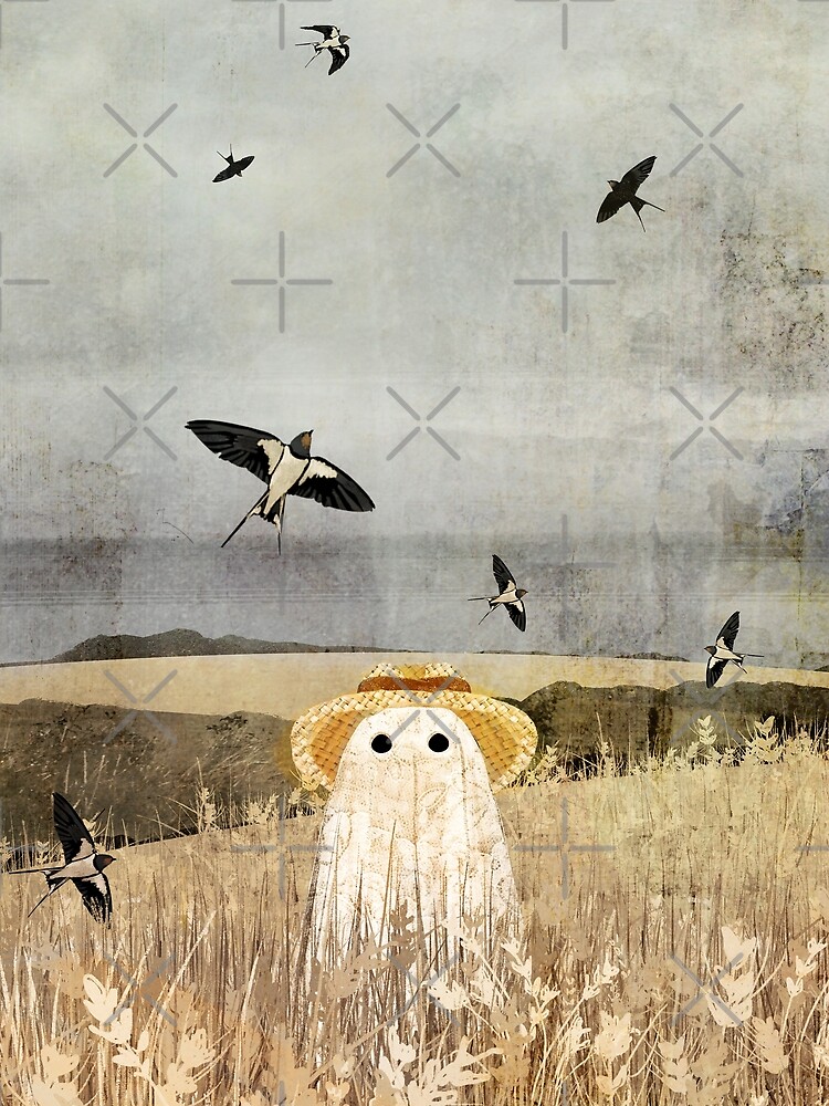 Thumbnail 3 of 3, Scarf, Walter and the Sky dancers designed and sold by katherineblower.