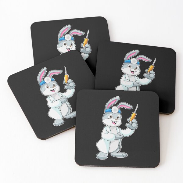 Item preview, Rabbit as Doctor at Vaccination with Syringe designed and sold by Snabdesign84.
