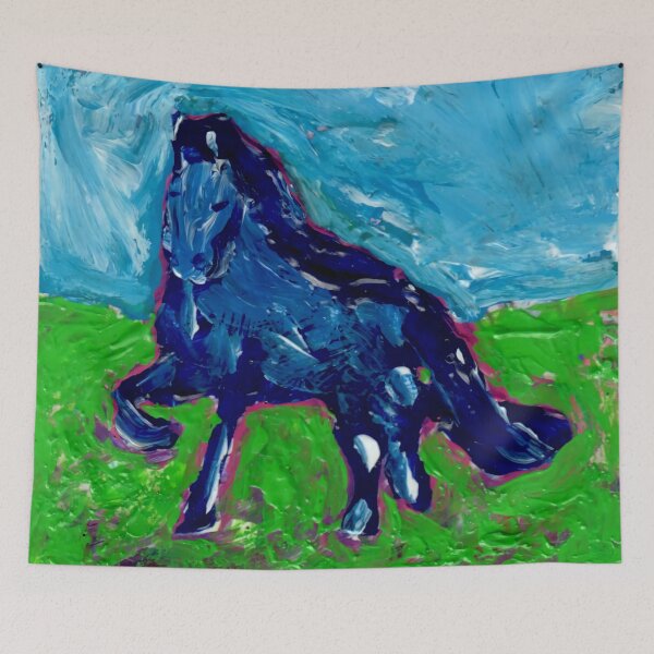 Item preview, "Blue horse" designed and sold by Gelarie Johnson.