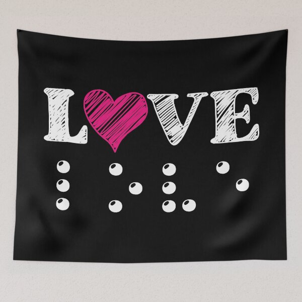Item preview, Love Is Blind Braille - Heart designed and sold by TravelScientist.