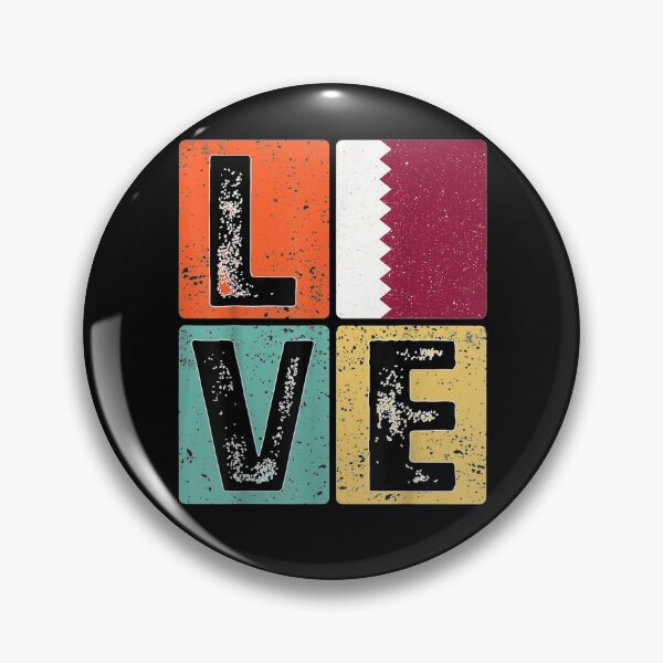 Item preview, Vintage Retro I Love Qatar Flag For Qatari Pride Gift  designed and sold by bar0zysbertha.