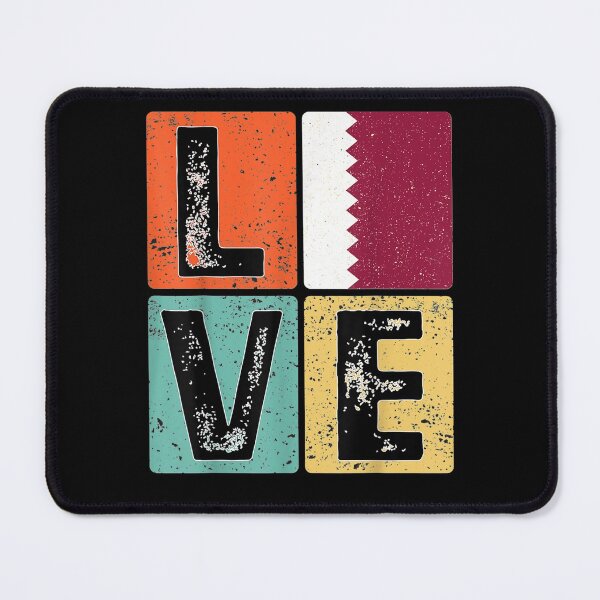 Item preview, Vintage Retro I Love Qatar Flag For Qatari Pride Gift  designed and sold by bar0zysbertha.