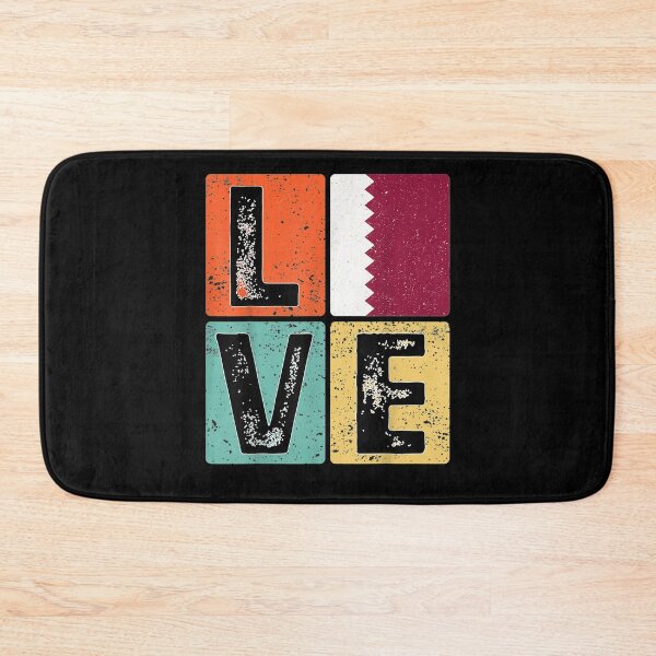 Item preview, Vintage Retro I Love Qatar Flag For Qatari Pride Gift  designed and sold by bar0zysbertha.