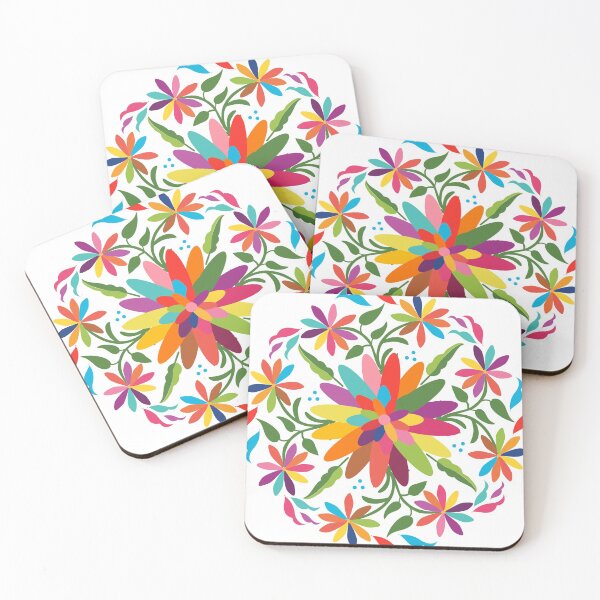 Item preview, Mexican Otomí Floral Composition by Akbaly designed and sold by Akbaly.