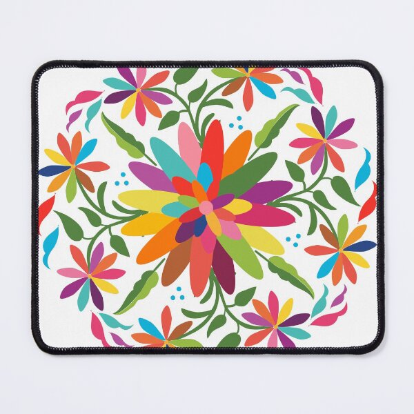 Item preview, Mexican Otomí Floral Composition by Akbaly designed and sold by Akbaly.